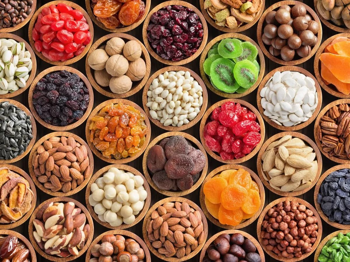 Premium dry fruits background